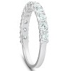 Pompeii3 1Ct Diamond Weedding Ring Set 14k White Gold Stackable Engagement Bands - 3 of 4