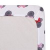 NoJo Disney Minnie Mouse - Black, Red and Pink Watercolor Minnie Ears Nursery Fitted Crib Sheet - 4 of 4