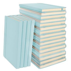 Simply Genius A5 Dotted Notebooks with Hardcover - Journals for Writing - Grid Notebook - 192 pages, 5.7" x 8.4" (Light Blue, 20 Pack) - 1 of 4