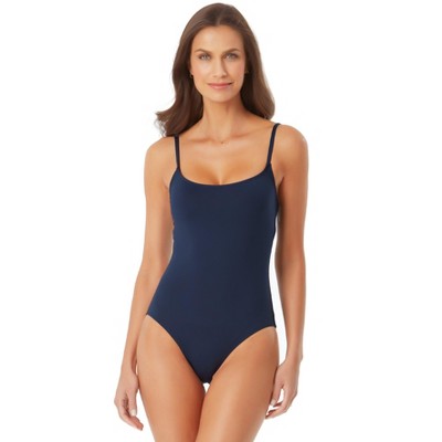 Anne Cole - Women's Classic Moderate Leg Maillot One Piece Swimsuit