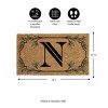 28" x 16" Monogram Coir Mat, Letter  "N" - 2 of 4
