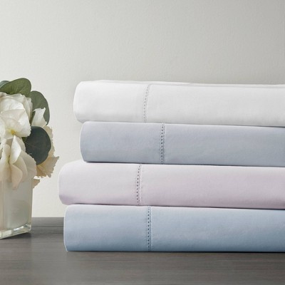 Gray Queen Egyptian Cotton Deep Pocket Sheet Set with Hemstitch