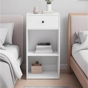 Racxily Simple Design White Storage Cabinet with Drawers, Sideboard, Cabinet for Living Room Dining Room Living Room - 1 of 4