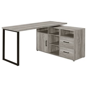 Hertford 2 Drawer L-Shape Desk - Coaster - 1 of 4