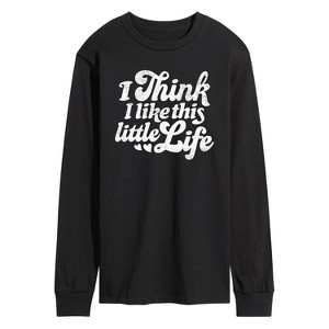Men's - Instant Message - I Think I Like This Little Life Long Sleeve Graphic T-Shirt - 1 of 4