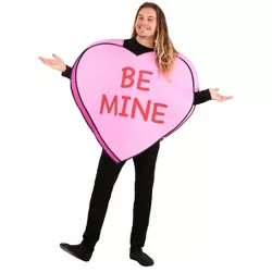 HalloweenCostumes.com One Size Fits Most   Adult Candy Heart Costume, Pink