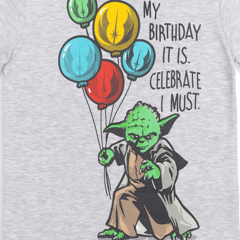 Star Wars Darth Vader Yoda Birthday T-Shirt Toddler to Big Kid, 3 of 9