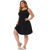 Agnes Orinda Women's Plus Size Lace Sleep Above Knee Lounge Nightgowns - 3 of 4