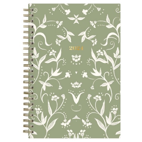 Day Designer 2024 Planner 3.625x6.125 Monthly Clear Cover Wild Blooms  White : Target