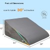 LISM 12 Inch Memory Foam Bed Wedge Pillow with Washable Cover - 2 of 4