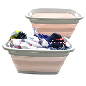 SAMMART 31L (8.1 gallon) Collapsible Plastic Laundry Basket - 1 of 4
