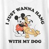 Women's Mickey & Friends Mickey & Friends Hang With My Dog Pluto Scoop Neck - 2 of 4