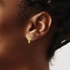Black Bow Jewelry Children's 14k Yellow Gold & CZ 10mm Jeweled Cross Post Earrings - 3 of 4