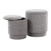 LumiSource Marla Upholstered Ottoman Set - image 4 of 4