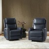 Set of 2 Hilario 30.31''Wide Genuine Leather Swivel Rocker Recliner | ARTFUL LIVING DESIGN - 2 of 4