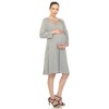 Maternity Cross Neckline Swing Dress - 2 of 4