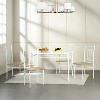 FurnitureR 42" Dining Table Set with 4 Chairs, Beech & White Interchangeable MDF Panels, Space-Saving Kitchen Dining Set for Apartment & Home Kitchen - 3 of 4