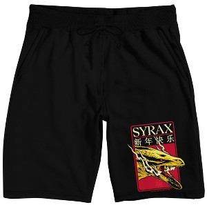 House of the Dragon (TV) Syrax Men's Black Sleep Pajama Shorts - 1 of 3