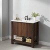35.5" Bathroom Vanity with Ceramic Sink, Open Shelf, Soft-Close Hinges - 4 of 4