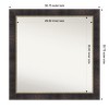 Amanti Art Odin Antique Bronze Non-Beveled Wood Framed Bathroom Vanity Wall Mirror - 3 of 4