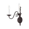 Livex Lighting Williamsburgh 2 - Light Wall Light in  Bronze - 2 of 4