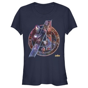 Juniors Womens Marvel Avengers: Infinity War Logo T-Shirt - 1 of 3