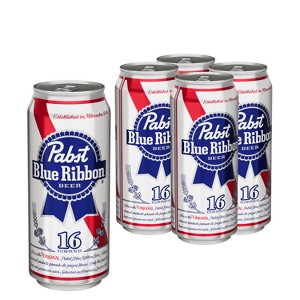 Pabst Blue Ribbon Beer - 4pk/16 fl oz Cans - 1 of 4