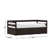 Hillsdale Furniture Twin Kids' Caspian Daybed with Trundle Chocolate - 3 of 4