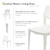 Sunnydaze Indoor/Outdoor Plastic Dining Chair for the Kitchen, Patio, Deck, or Porch - 32" - 4 of 4