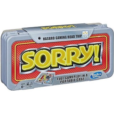 Sorry! Classic Hasbro Game Road Trip Travel Edition