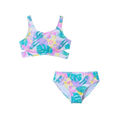 Andy & Evan  Kids  Tropical Print Bikini
