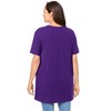 Woman Within Perfect Short-Sleeve Shirred V-Neck Tunic - 3 of 4