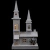Northlight LED Lighted Frosted Church Christmas Decoration - 17.5" - Warm White - 3 of 4