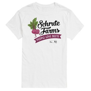 Men's - The Office - Schrute Farms People Love Beets Short Sleeve Graphic T-Shirt - 1 of 4