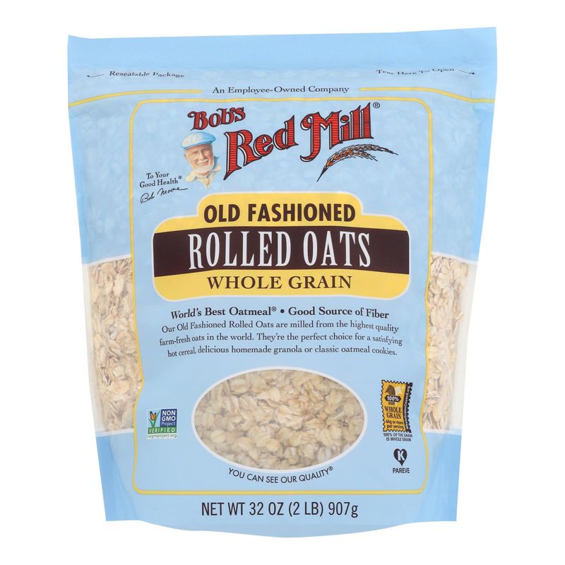 Bob's Red Mill Old Fashioned Rolled Oats Whole Grain - Case of 4/32 oz, 2 of 8