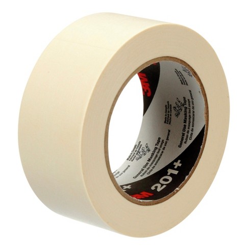 3M 201+ General Use Masking Tape, 2 Inches x 60 Yards, Tan
