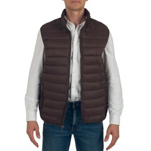 Alpine Swiss Clark Mens Puffer Vest Down Alternative Water Resistant Packable Outerwear Zip Up Pockets Warm Versatile Layer - 1 of 4