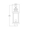 Elk Home Minersville 1 - Light Post Light in  Matte Black - 2 of 2