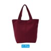 Unique Bargains Cotton Sturdy Reusable Mini Lunch Canvas Tote Bag with Handles 1 Pc - 3 of 4