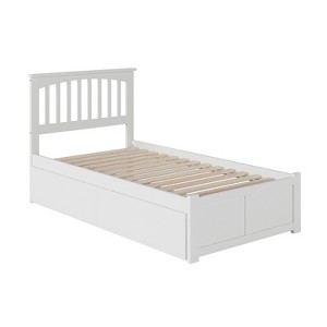 Platform Bed with Drawers & Footboard - Modern Bedroom Storage Solution - 1 of 2