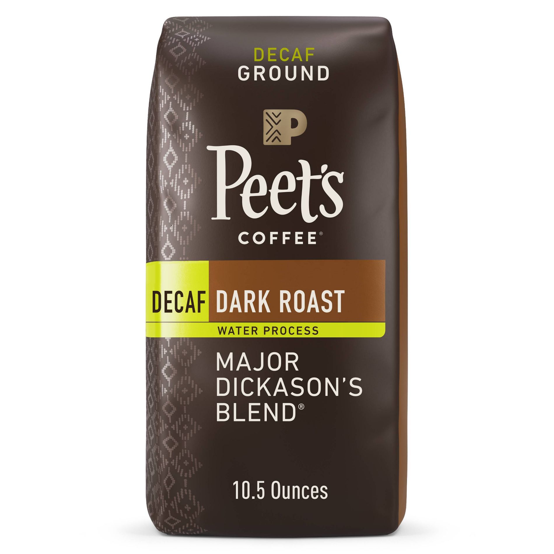 Peet's Decaf Major Dickason's Blend Dark Roast Ground Coffee 10.5oz