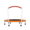 Whisen 36.2” Mini Toddler Trampoline with 6 Legs and Foam-covered Handle for Kids, Unique Print Design - 3 of 4