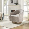 Eva Transition Upholstered Swivel Chair With Flared Arms | ARTFUL LIVING DESIGN - 3 of 4