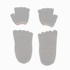 Anna-Kaci Women's Non-Slip Grip Yoga Sock and Fingerless Glove Set with Toe Separation and Ballet Strap Detail - 3 of 4