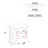 NicBex Kitchen Island Cart with 3 Open Shelves,Kitchen Island with Storage and Large Work Top,Modern Kitchen Cart,Island Table for Kitchen - 3 of 4