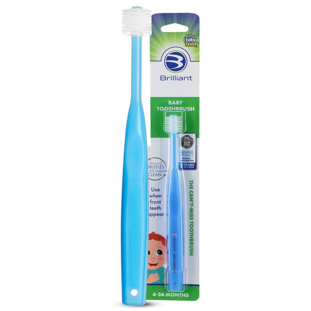 Photos - Electric Toothbrush Baby Buddy Brilliant Baby Toothbrush - Soft Blue