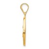 Black Bow Jewelry 14k Yellow Gold Hollow St. Lucy Medal Pendant - 2 of 4