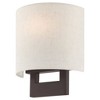 Livex Lighting Hayworth 1 - Light Wall Light in  Bronze - 3 of 4