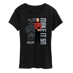 Women's - Star Trek - Picard Make It So Short Sleeve Graphic T-Shirt - 1 of 4