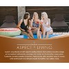 65465 Biscayne Wicker Chaise Set, Woven All Weather Steel Powder Coated Frame Lightweight Indoor Outdoor Porch Backyard Garden Balcony - Set of 2 - 4 of 4